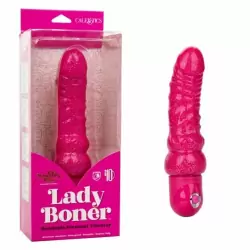 Реалистичный вибратор NAUGHTY BITS LADY BONER, 16 см, ПВХ, розовый