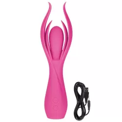 Вибромассажер с двойными лепестками Lust by Jopen L7 перезаряжаемый – розовый