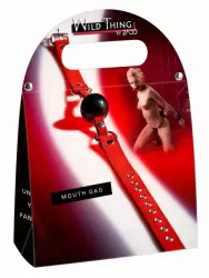 Кляп Zado Gag - черный с красным