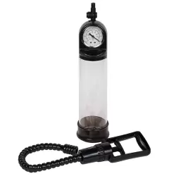 Вакуумная помпа мужская Redline Pump с манометром – черная