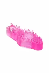 Эрекционное кольцо TOYFA с клиторальным стимулятором - розовый