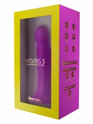 Рельефный фаллоимитатор Adrien lastic Hitsens 3, 18,2 см, силикон, фиолетовый