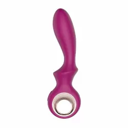 Элегантный вибратор Anasteisha AN Sprout, 18,5 см, с функцией воздушного расширения, вишневый