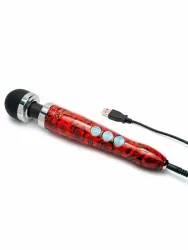 Мощный вибратор Doxy Die Cast 3R, 28 см, силикон, принт Розы