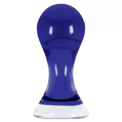 Анальный стимулятор Crystal Pops Small из стекла – синий