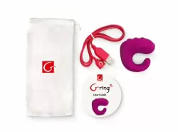 Вибратор на палец 2 в 1 Gvibe Gring XL - Sweet Raspberry, 5 см.	