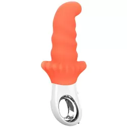 Фактурный вибратор Fun Factory G5 Moody, 18,8 см, силикон, оранжевый