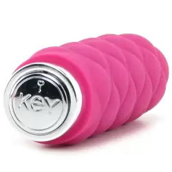 Мини вибромассажер с насадкой Charms Plush - Pink