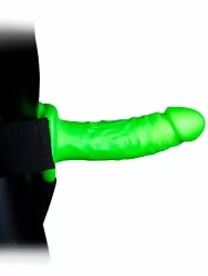 Реалистичный фаллопротез Shots Toys, Ouch!, люминисцентный, 18 см