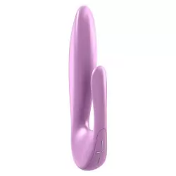 Вибратор с клиторальным стимулятором Ovo J2 перезаряжаемый – розовый