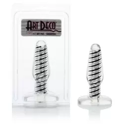 Анальная пробка Art Deco 4.75 – прозрачный