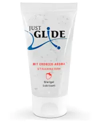 Интимная смазка Just Glide Strawberry на водной основе, клубника, 50 мл