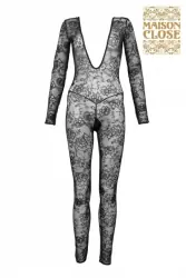 Закрытый кэтсьюит VillaI des Lys с длинными рукавами - M, черный