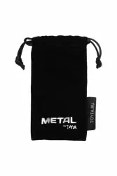 Большая металлическая анальная втулка TOYFA Metal с кристаллом цвета алмаза - золотистый с белым