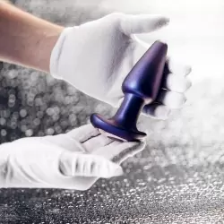 Анальная вибропробка EDC Meteoroid с пультом Д/У, 13,8 см, cиликон, фиолетовый 