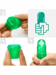 Нереалистичный мастурбатор Tenga Uni Diamond, 5,8 см, ТПЭ, прозрачный