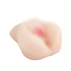 Полноразмерный мастурбатор вагина и анус Passionate Pussy & Ass с виброяйцом и проводным пультом – телесный