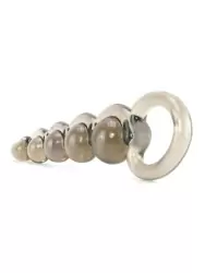 Анальная цепочка Basic Essentials Beaded Probes гибкая – серый