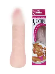 Сгибающийся реалистичный дилдо Sextoy – телесный