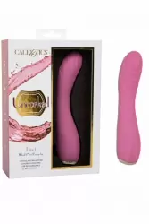 Изысканный вибратор для точки G Uncorked Pinot. 14.75 см, 10 режимов вибрации, силикон/металл, водонепроницаемый