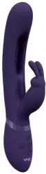 Вибратор-кролик Shots Toys Mika с язычком для стимуляции точки G, с тремя моторами, 30 режимов, с функцией мгновенного оргазма, перезаряжаемый, фиолетовый
