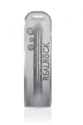 Реалистичный фаллоимитатор Shots toys, 45 см, двусторонний, прозрачный