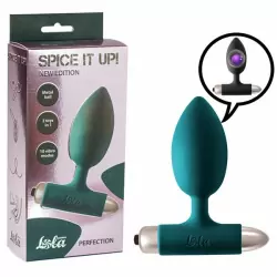 Анальная пробка с вибрацией Spice it up New Edition Perfection Dark green 8014-02lola