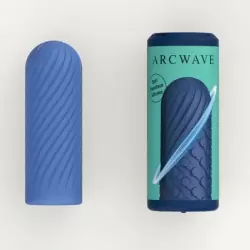 Инновационный мастурбатор Arcwave Ghost Pocket Stroker Blue, 10 см, силикон, голубой