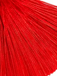 Зажимы на соски Pecado BDSM, «Вилки», с кисточками из шелка, металл, красные