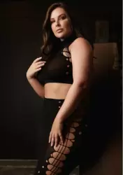 Эротический комплект из топа и юбки Turtleneck (XL-4XL)