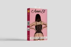 Комплект эротического белья Madrid Amor El (S/M), черный