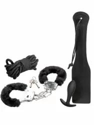 Многофункциональный БДСМ-набор California Exotic Novelties Pleasure Kits Explorer Collection, 4 предмета, с анальной пробкой