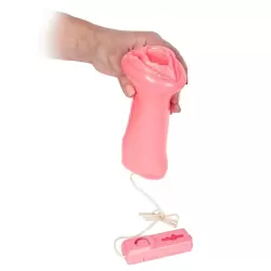 Мини вагина-девственница Softee Sucker с вибрацией – розовая