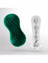 Нереалистичный мастурбатор Tenga Flex Fizzy Green, 20 см, ТПЭ, зеленый