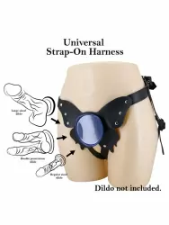 Элегантные трусы для страпона Baile HARNESS BRIEFS, в форме бабочки, черный