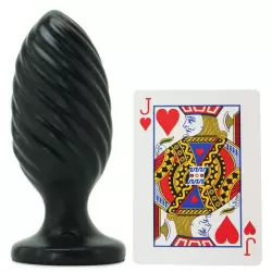 Анальная пробка Platinum Premium Silicone The Swirl – черный