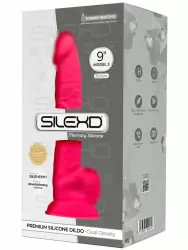 Реалистичный фаллоимитатор SILEXD Model 3, с мошонкой, 23,1 см, силикон, розовый