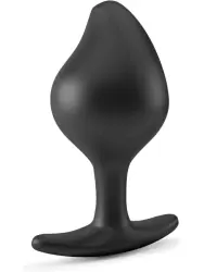 Анальная вибропробка Mystim Buttplug Rocking Vibe S, подключается к источнику электроимпульсов, 9,5 см, черный