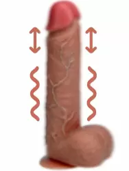 Фаллоимитатор RealRock Shots Toys, с функцией вибрации и пенетрации, 10 режимов