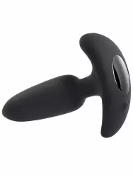 Анальная пробка Evolved Black Beauty, с вибрацией, с пультом ДУ, 7 режимов, 3 скорости, черный