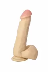 Реалистичный фаллоимитатор с мошонкой TOYFA RealStick #201 - телесный