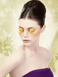 Ресницы BACI оранжевые длинные