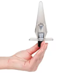 Анальная пробка Slimline Butt Plug с вибрацией – серый