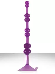 Анальная елочка на присоске Aspire Pleasure Beads - Purple