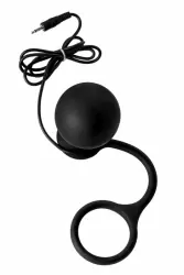 Анальная втулка с вибропулей и эрекционным кольцом TOYFA Black&Red – чёрный 