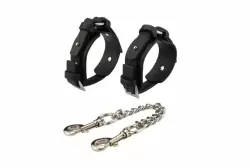 Черный набор для БДСМ игр (9 предметов) в кожаной сумке