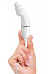 Вибромассажер iSex с набором USB-насадок – белый