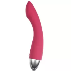 Сенс-вибратор G-точки Lisa включающийся от прикосновений – винно красный