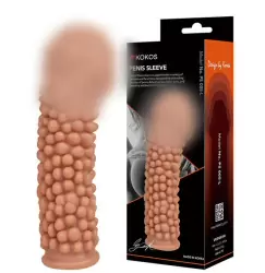 Насадка на пенис с крупными пузырьками размер L