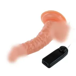 Реалистичный массажер-ротатор на присоске Super Rota Dong – телесный